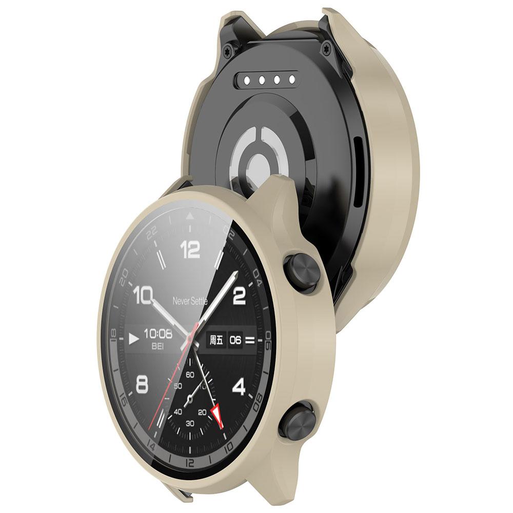 PC Protective Case + Tempered Film For Oneplus Watch 2R / OPPO Watch Sport, Anti-Drop Hard Bumper Shell Smartwatch Cover