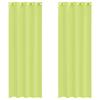 VidaXL Rideaux en voile avec œillets 2 pcs vert pomme 140x260 cm, rideau en filet, rideau transparent, voile de fenêtre, 4102057