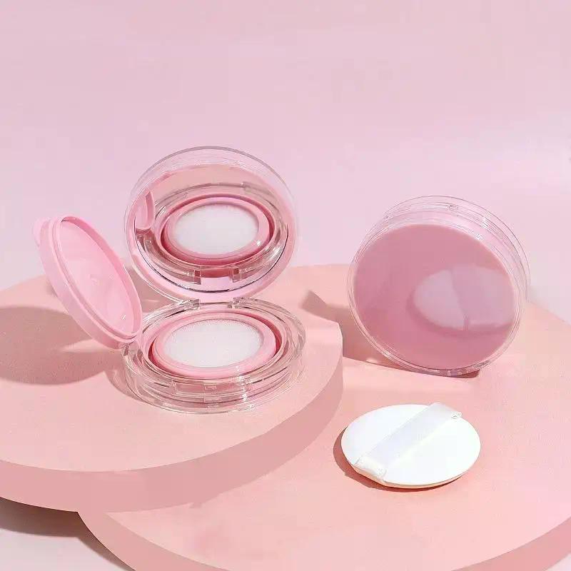 Portable Foundation Empty Air Cushion Puff Box DIY Box With Mirror BB Cream Cosmetic Case Container With Sponge Makeup Tools