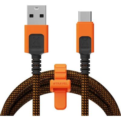 USB To USB-C Cable - Xtorm - 1.5 M - Orange - CXX2003 - Ultra Flexible - Extreme Durability - Resistant To 100 Kg