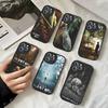 Hot Games S-Silent Horror Hilles Phone Case For IPhone 16 15 14 13 Pro Max 11 12 Plus Leather Silicone Cover