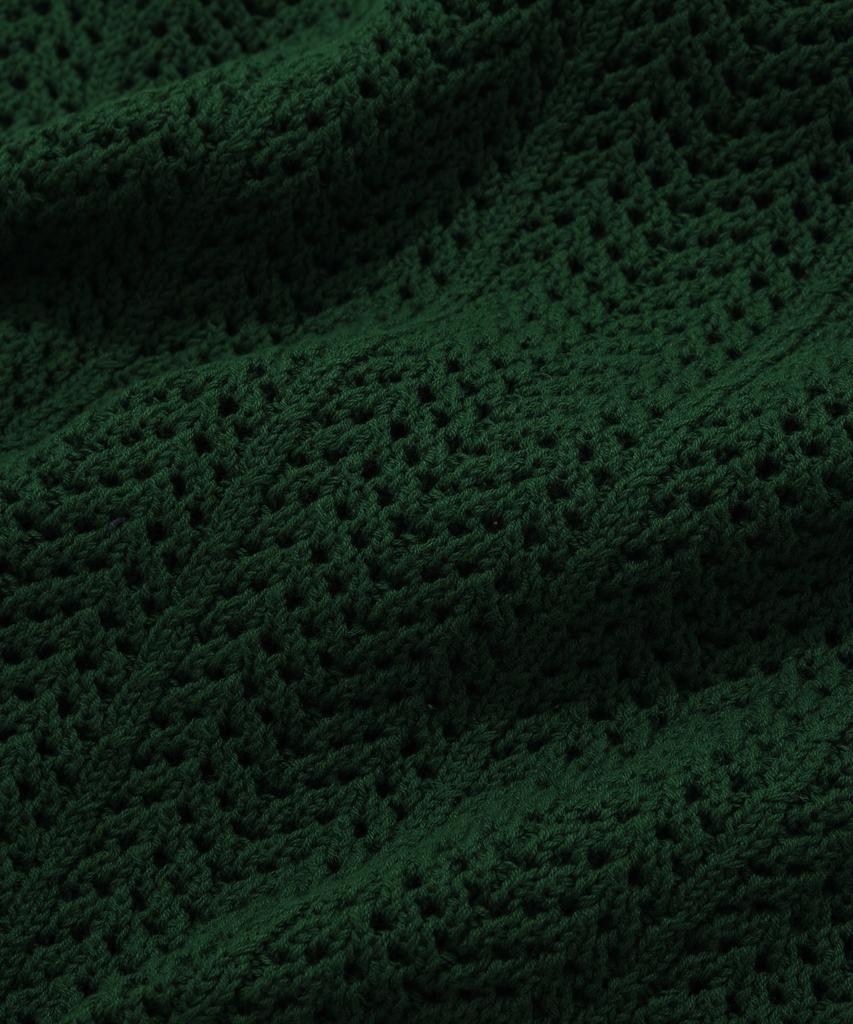 COVERNAT Cable Round Half Knit Green