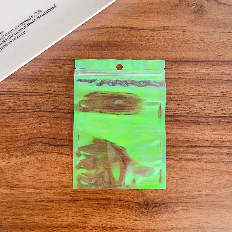 Dazzling Laser-Color Self-Sealing Jewelry Storage Bag with Thickened Material