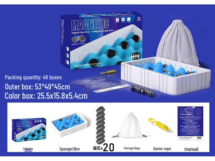 Magnetic Chess Puzzle Game for Kids – Interactive Logic and Strategy Toy