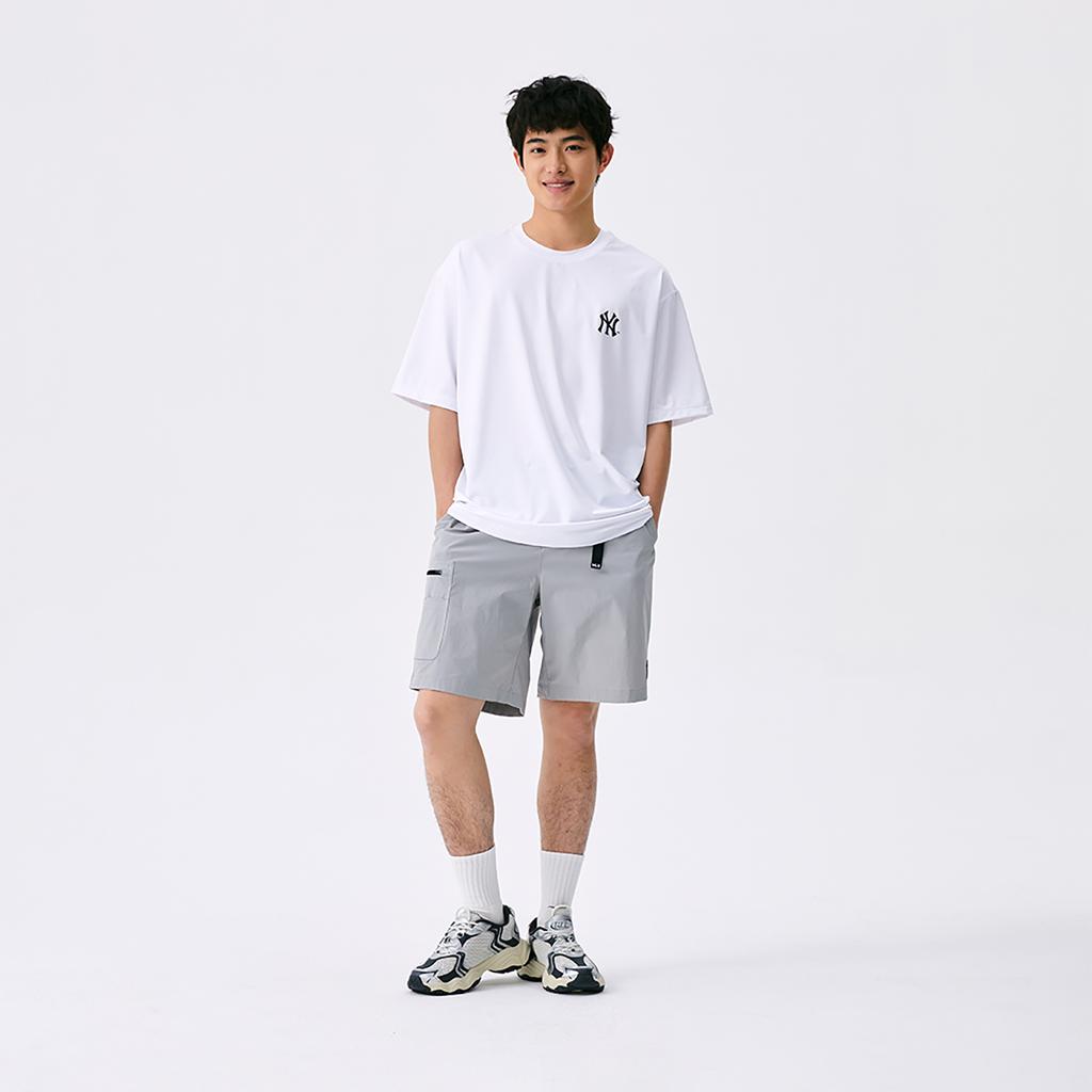 New MLB New York Yankees Basic Collection SS25 T Shirt Unisex Standard White 3ATSB0853-50WHS