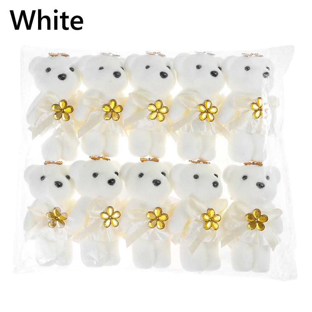 10Pcs/Set DIY Bouquet Decoration Bear Doll Cartoon Bear Doll Bouquet Decoration  Birthday