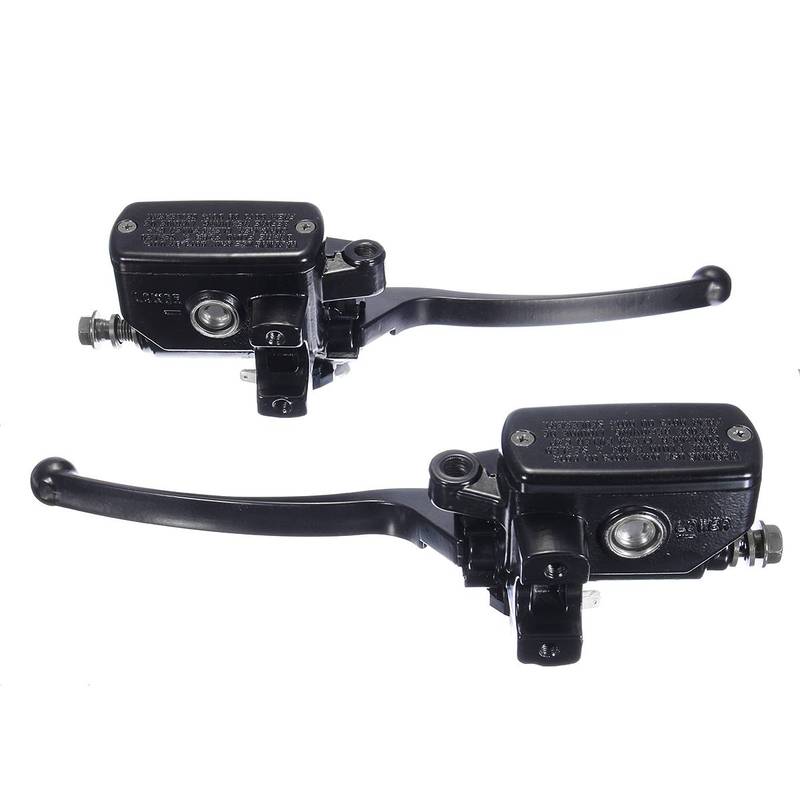 1Pair 1" 25mm Universal Motorcycle Front Brake Clutch Lever Master Cylinder Hydraulic Pump For Honda/Yamaha/Suzuki
