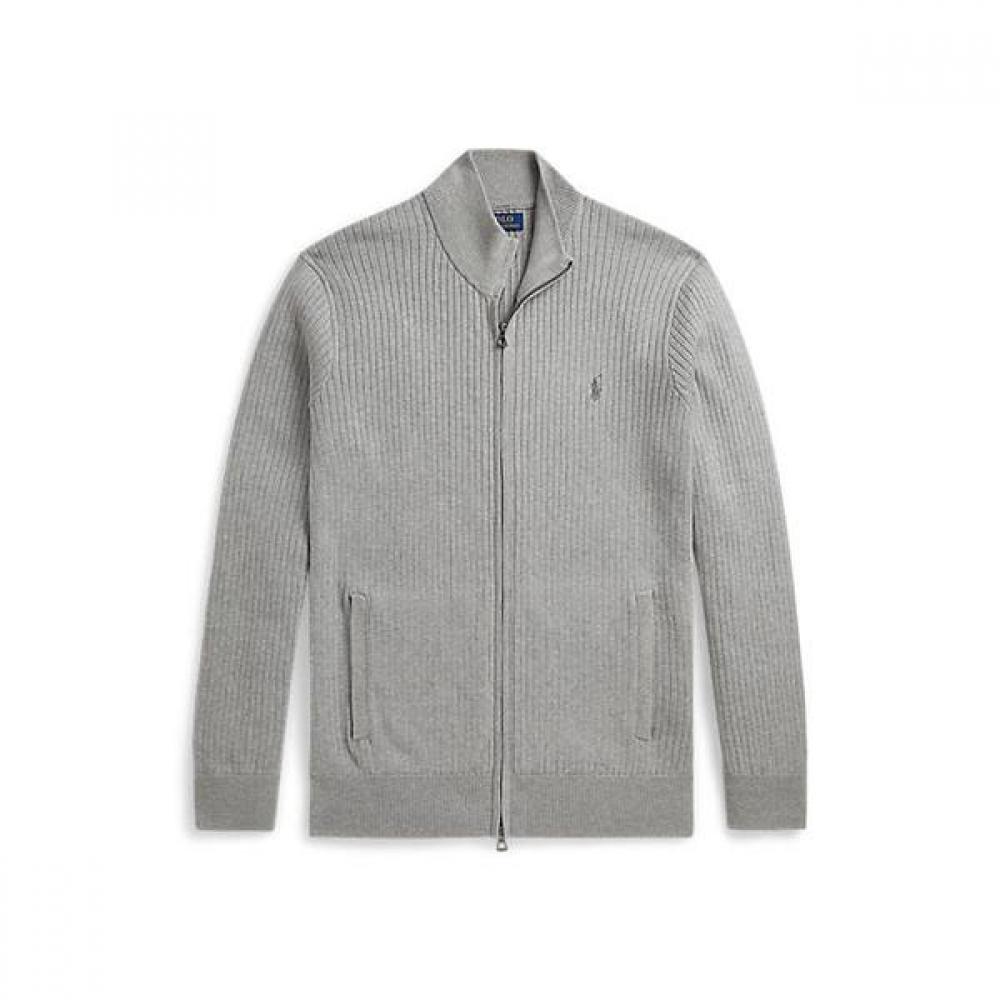 Polo Ralph Lauren Men S Rib Knit Cotton Full Zip Sweater mnpoSwe16822539020 S