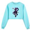 5583 Multi-color Fashion Kids Girls Lily Lovebraids Printed Long Sleeves Sweatshirt