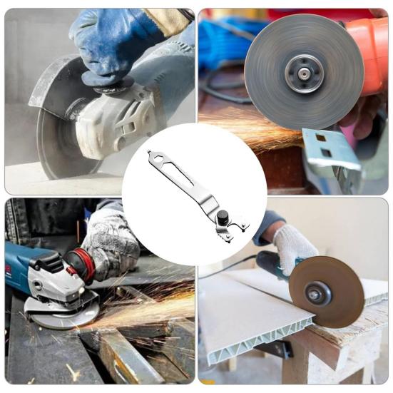 1/2Pcs Angle Grinder Wrench Multi-Specification Integration Adjustable Pin Wrench with Rotatable Key Pin Universal Fit Handle Tool