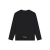 Fila Logo Letter Print Crew Neck Pullover Casual Knit American Vintage Long Sleeve T-Shirt Men Tops Black F11M319218F-BK