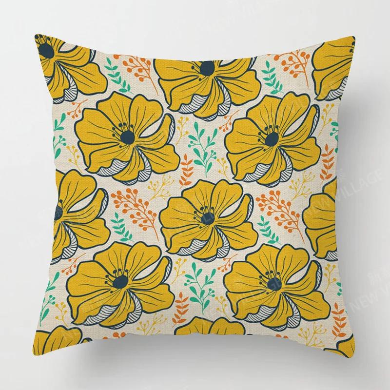 Heimdeko Bunte Blumenmuster Kissenbezüge Für Zuhause Muster Kissenbezug Geeignet Für Sofa Schlafzimmer Auto Kissenbezug