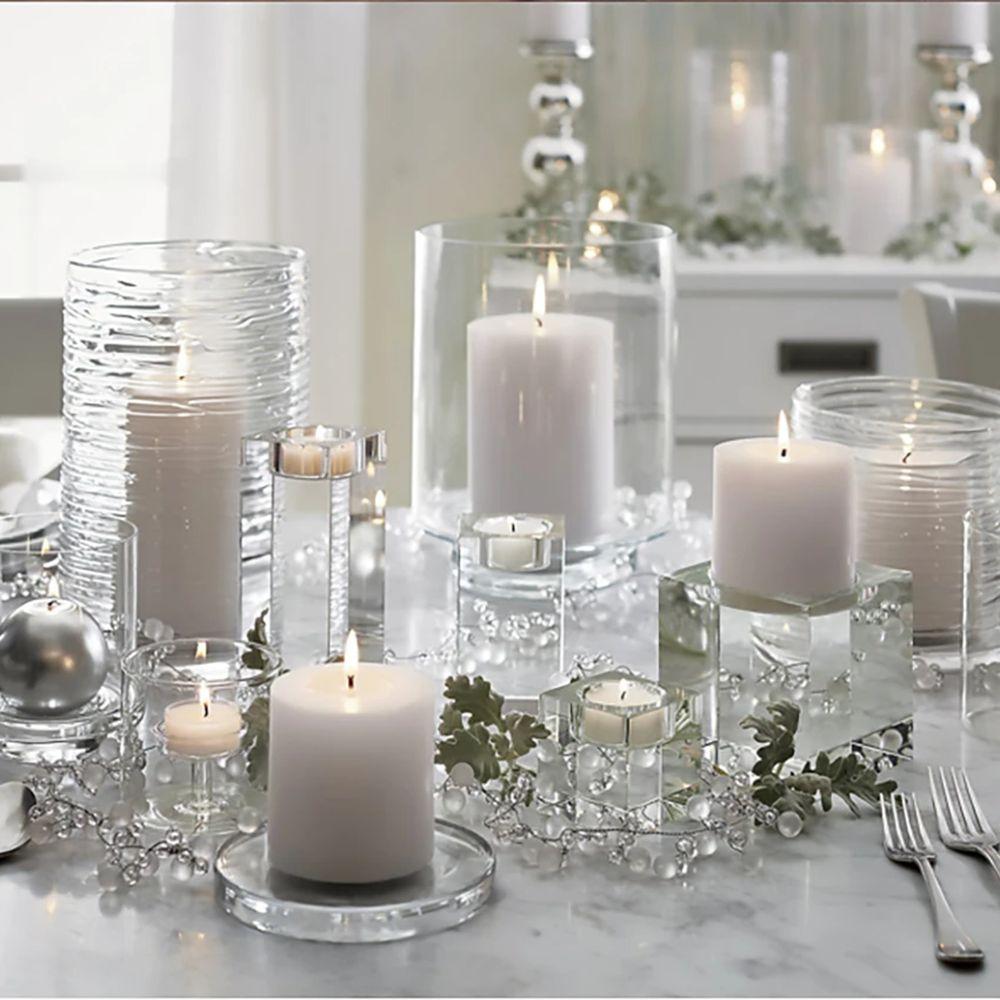 Glass Crystal Candle Holders Artistic Nordic Butter Lamp Holder Table Decorations