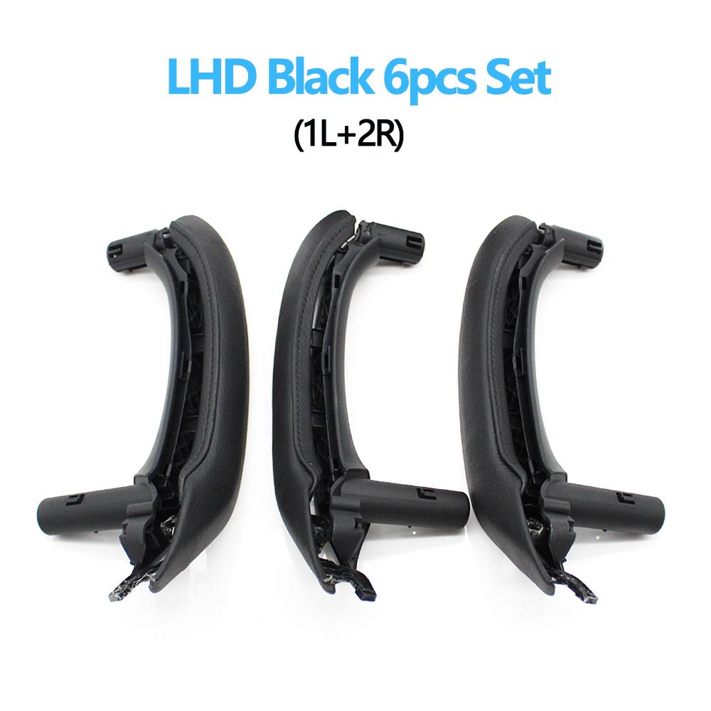 LHD RHD Interior Passenger Door Pull Handle Leather Cover With Inside Handle Assembly For BMW X3 X4 F25 F26