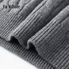 Yalu Men's Wool Blend Round Neck Knit Sweater