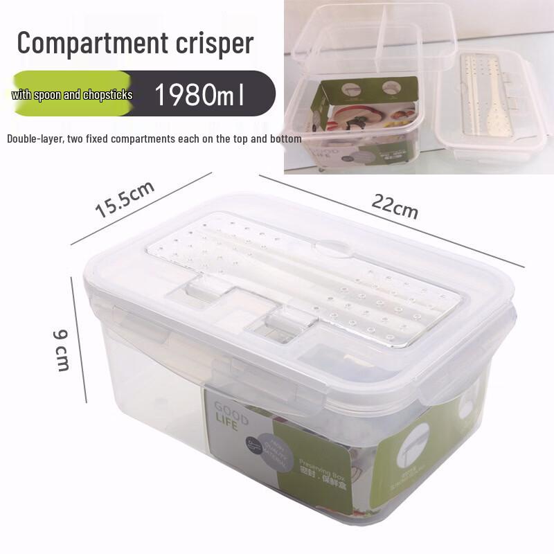 

Ruhan Divided Plastic Microwave Food Storage Container