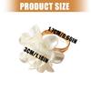 Deluxe 3D Flower Design Adjustable Ring For Women Stylish Party Jewelry Gift Alloy Acrylic Finger Accessory
