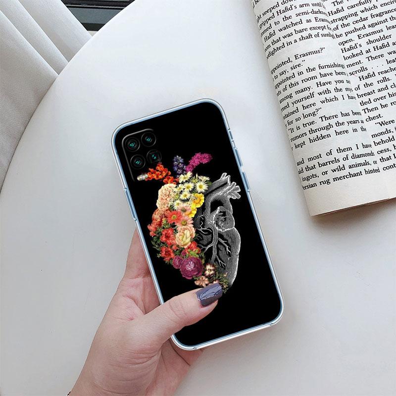 Calm Heart Art Transparent Phone Case for Motorola Moto G10 G20 G30 G31 G32 G34 G35 G41 G42 G50 G51 G52 G55 G60 G60S