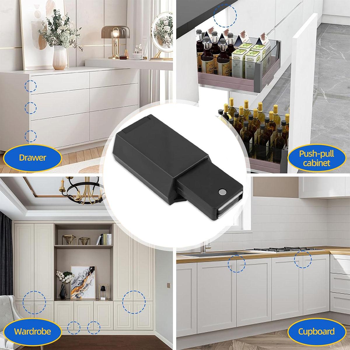 Chiusura a pressione magnetica Robusta Push-to-Open Ferramenta per armadi Chiusure magnetiche a pressione per porta Chiusura a rilascio a pressione Ca