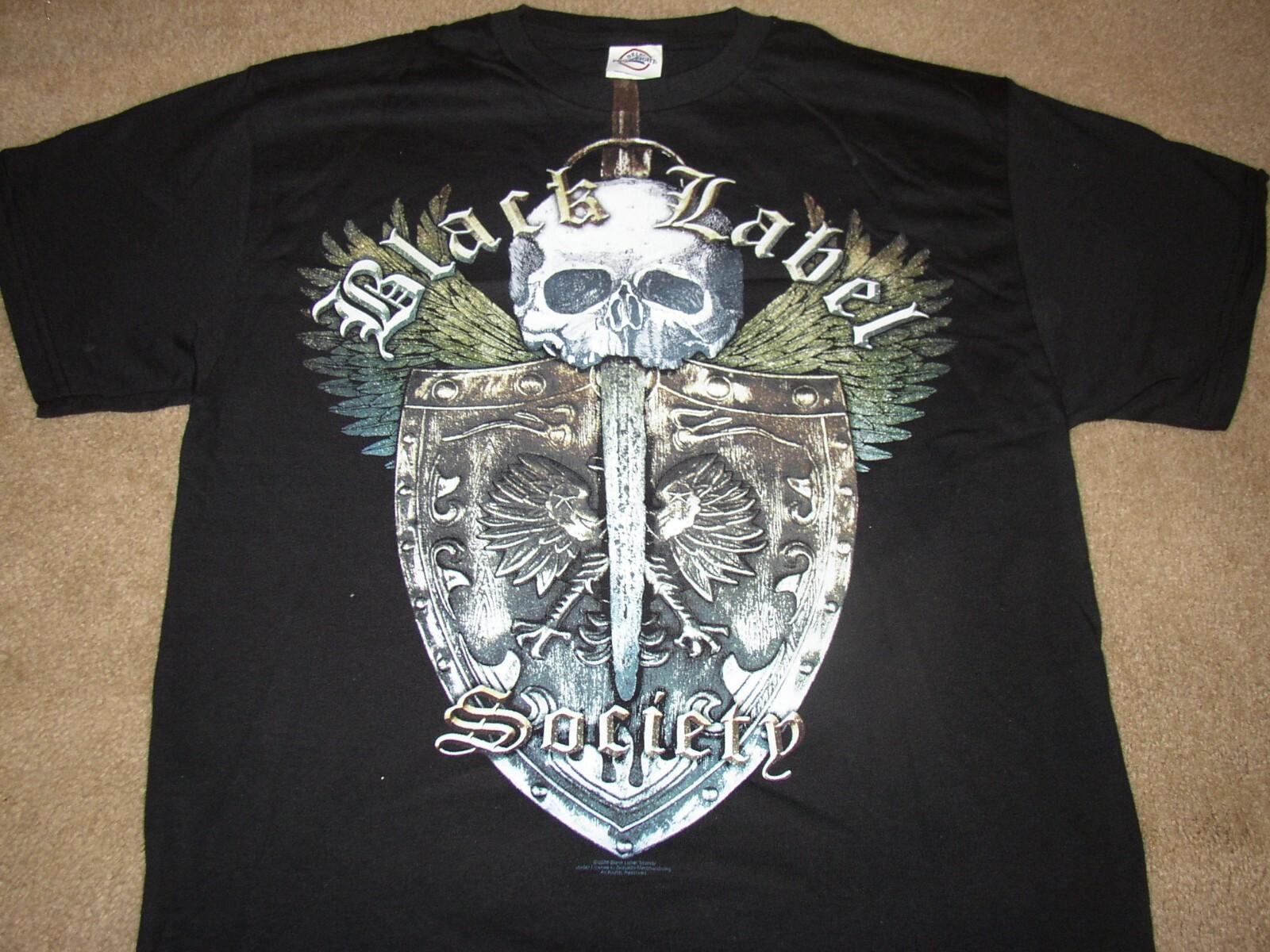 2008 Deadstock BLACK LABEL SOCIETY Shield T-shirt SZ Mens MED Unworn XXL