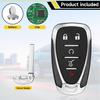 Key Fob Replacement Fits for Chevy Equinox 2018 2019 2020 2021 2022 2023 2024 2025 Smart Car Proximity Keyless Entry Remote Control HYQ4AA 315Mhz