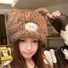 Polyester Knitted Beanie Hat Cold Proof Cozy Warm Hat Cute Fuzzy Knit Hat  Daily Use
