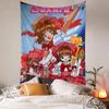 Card Captor Sakura Anime Colorful Tapestry Wall Hanging Bohemian Wall Tapestries Mandala Wall Art Decor
