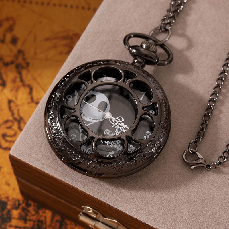 Retro Fashion Men's Black Pocket Watch Men Quartz Pocket Watch,ideal Choice for Gifts Men & Women