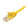 STARTECH Câble réseau Cat5e UTP sans crochet - 10 m Jaune - Cordon Ethernet RJ45 anti-accroc - Câble patch