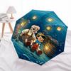 Disney Pinocchio, Whale Automatic Open/Close Umbrella - Cute Umbrella with Cute Design, Portable 3-Fold Compact Umbrella for Men & Women, Va