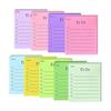 AZNABLE Todo List Sticky Notes Lined Sticky Notes Memo Pad Strong Adhesive Sticky Notes Daily Planner