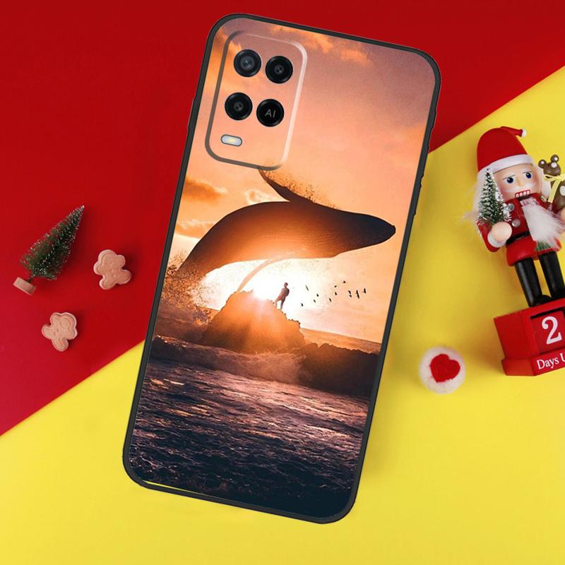 Flying Whale Magical Case For Oppo A78 A98 A18 A38 A58 A5 A6 Pro A54 A74 A94 A17 A57 A80 A60 A40 A96 A76 A16 A15