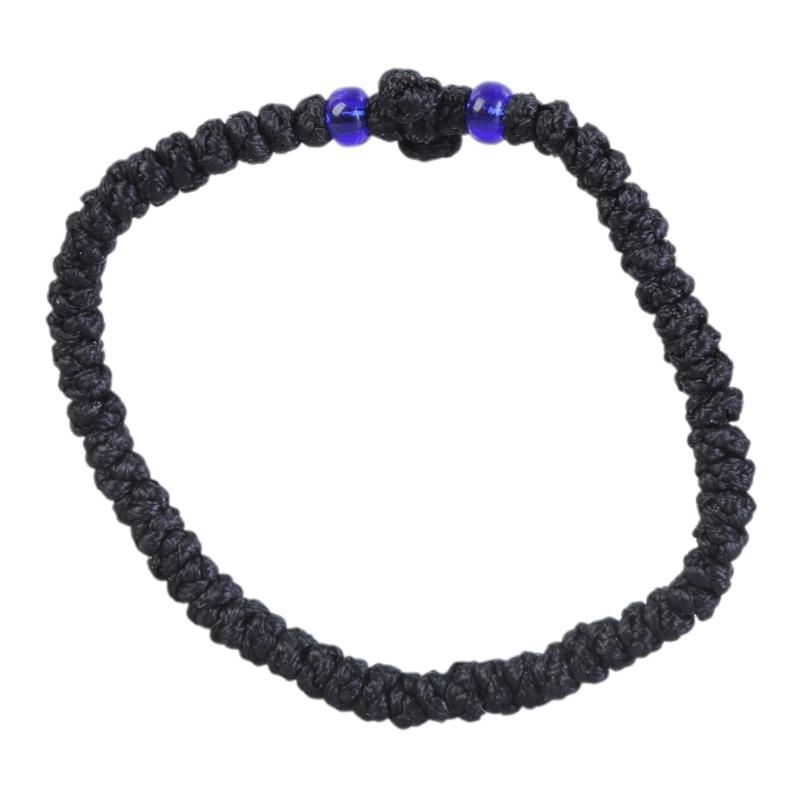 Verstellbares griechisch-orthodoxes Armband, christliches Gebetsarmband, handgewebt, Unisex-Armband, religiöses Handketten-Ornament