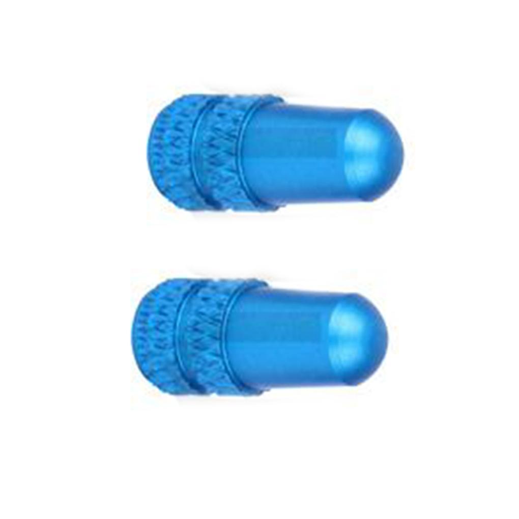 Pack of 2 Bike Aluminum Alloy Tire Valve Cap Cover Wheel Caps Accessories