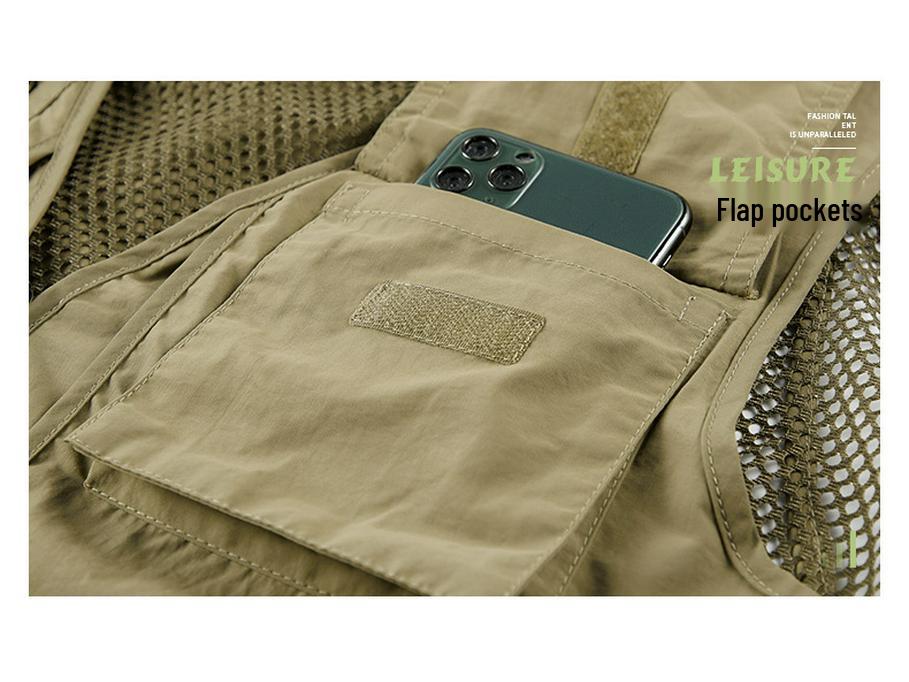 Men's Summer Multi-Pocket Photography & Fishing Vest for Outdoor Hiking