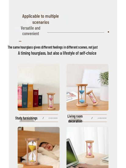 Drop-Proof Hourglass Timer for Children - 5/20/30 Min Options, Learning and Decorative Quicksand Design