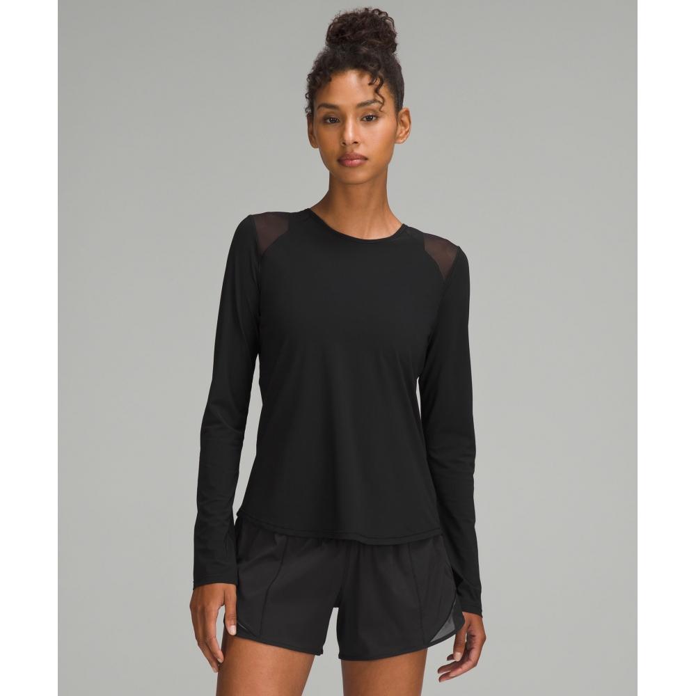 

Lululemon Sculpt Long Sleeve Shirt Pleated Black 8