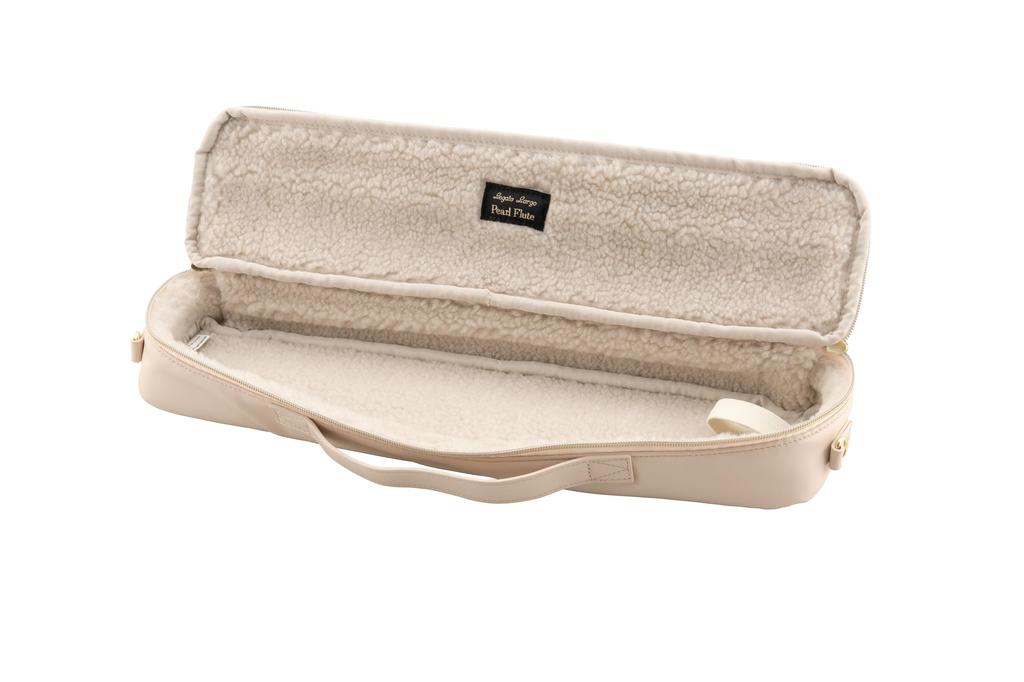 Pearl Flute x Legato Largo Collaboration Quilted Flute Case Cover for C foot joint and H foot joint Vol.3 #Ivory LL-FLCH2#IV