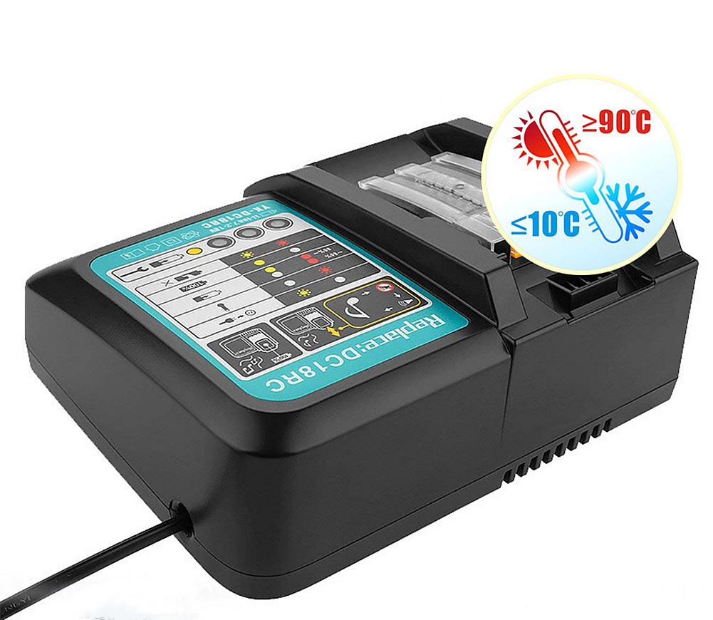 Li-ion Battery Charger Power Tool Charger For 18V BL1815 1830 1840 1845 1860 14.4V BL1415 1430 1440 1445 1460 Battery