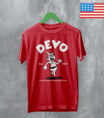 Devo Band RED T-shirt All Sizes Short Sleeve S To 5XL BN8475