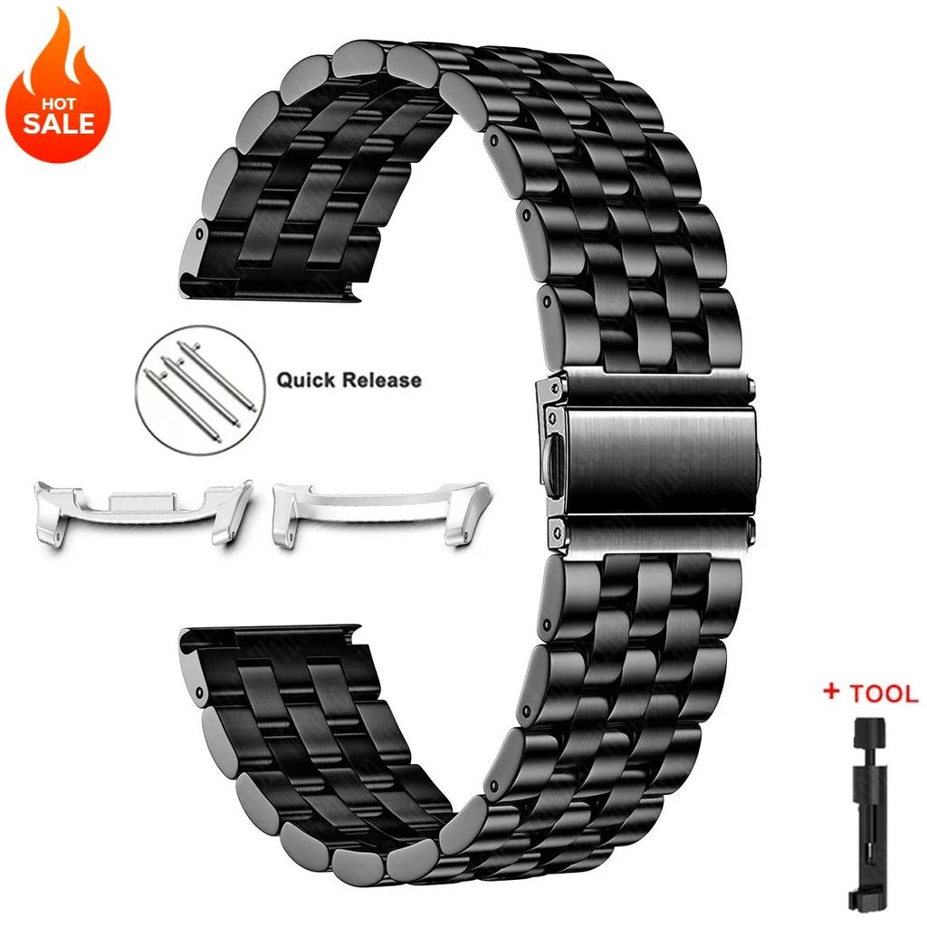 Stainless Steel Strap for Samsung Galaxy Watch 8 40mm 44mm 8 Classic 46mm Galaxy Ultra 47mm 2025 Band Metal Bracelet Wristband