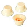 3 Stück Gitarren-Reglerknopf 1 Lautstärke 2 Ton passend Top Kunststoff Set Kit Instrument Zubehör Ersatz Gelb