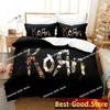 Korn rock Set Lenzuola Set Lenzuola Stampato Con Federe Copripiumino Letto Morbido Singolo Matrimoniale Queen Super King Size Camera da Letto