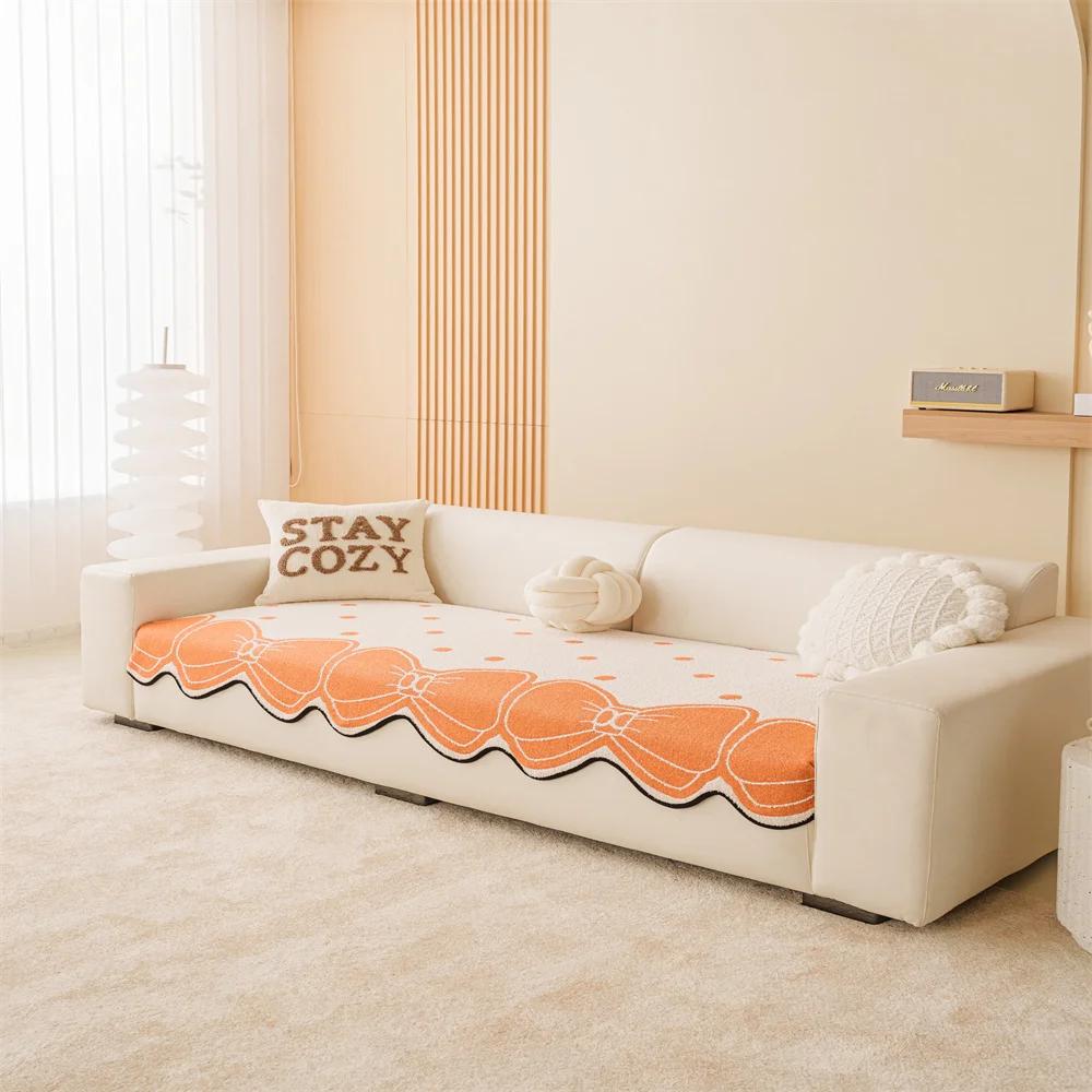 Простая Ветрозащитная Утолщенная Подушка для Дивана Новая Осенне-Зимняя Цельная Наволочка 70x70cm