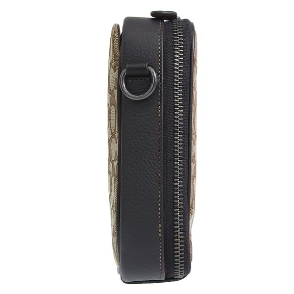 Pánská crossbody taška Coach Stanton (KhakiČerná) - Výprodej, Malá, Crossbody, Taška na smartphone, Plátno a kůže, Značka CH097