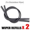 Car Wiper Blade Elastic Band Windscreen Vehicle Insert Rubber Strip Refill 26''