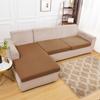 Elastic Plain Solid Sofa Seat Cushion Cover Dining Chair Cover Stretch Machine Washable Removable Slipcover Sofa Couch Cover 1 /2 /3 /4 Chair Seat