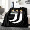 Decke mit Juventus Fußballclub Thema Aufdruck - Perfekt für Sofa, Bett, Reisen & Outdoor | Maschinenwaschbar, Gemütlich & Langlebig.