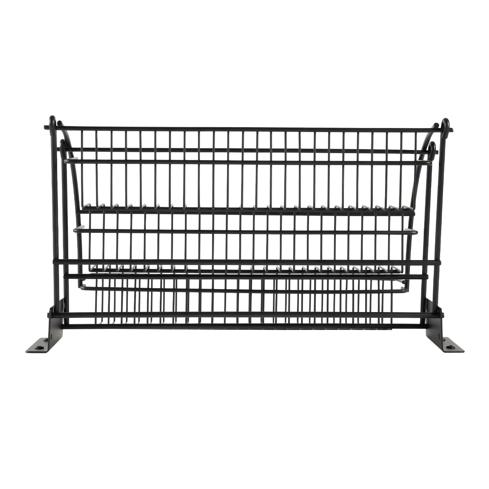 3-ярусный выдвижной органайзер для хранения, выдвижная полка-органайзер для специй, металлический кованый кухонный ступенчатый держатель для хранения, настенная полка 3-tier