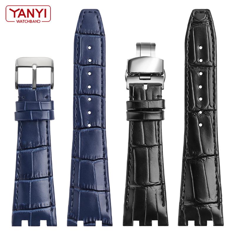 Echtes leder uhrenarmband für MAURICE LACROIX AIKON Serie AI6038 AI6008 AI1018 armband kuh leder armband uhren band